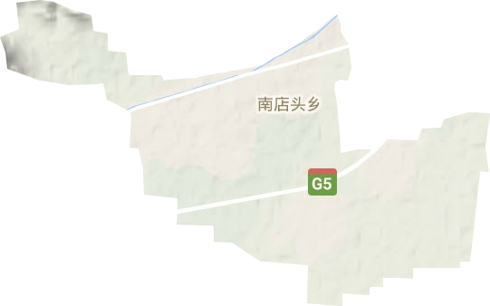 南店头乡地形地图