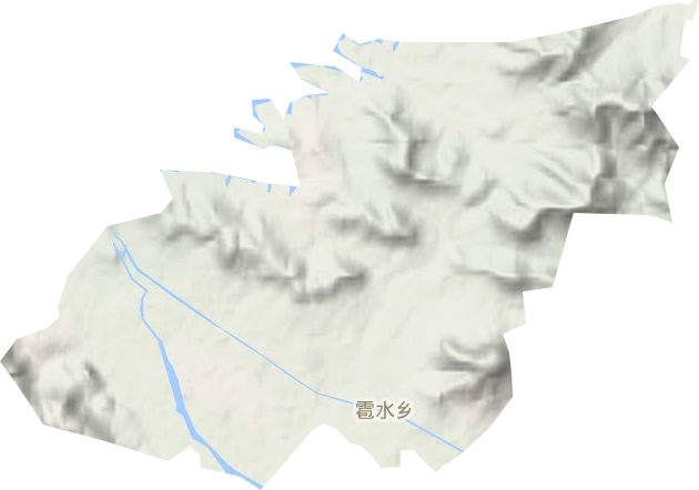 雹水乡地形地图