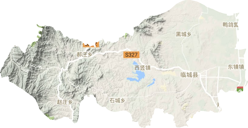 临城县地形地图