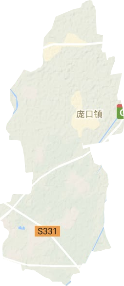 庞口镇地形地图