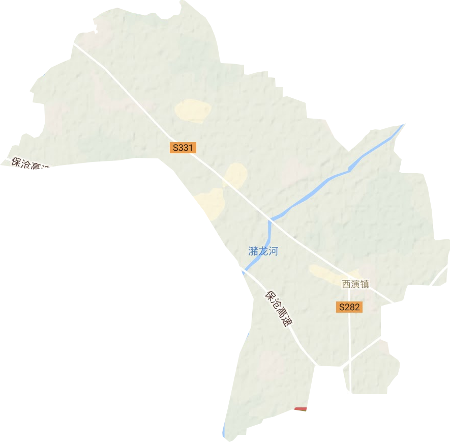 西演镇地形地图