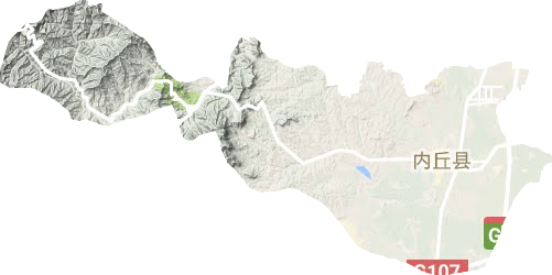 内丘县地形地图