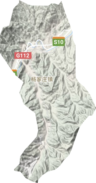 杨家庄镇地形地图
