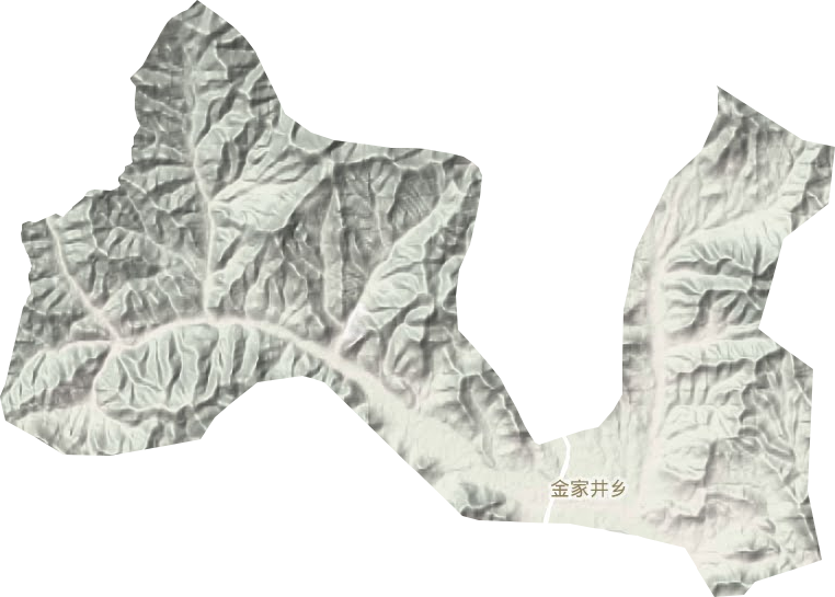 金家井乡地形地图