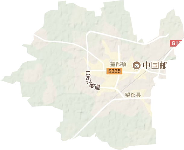 望都镇地形地图