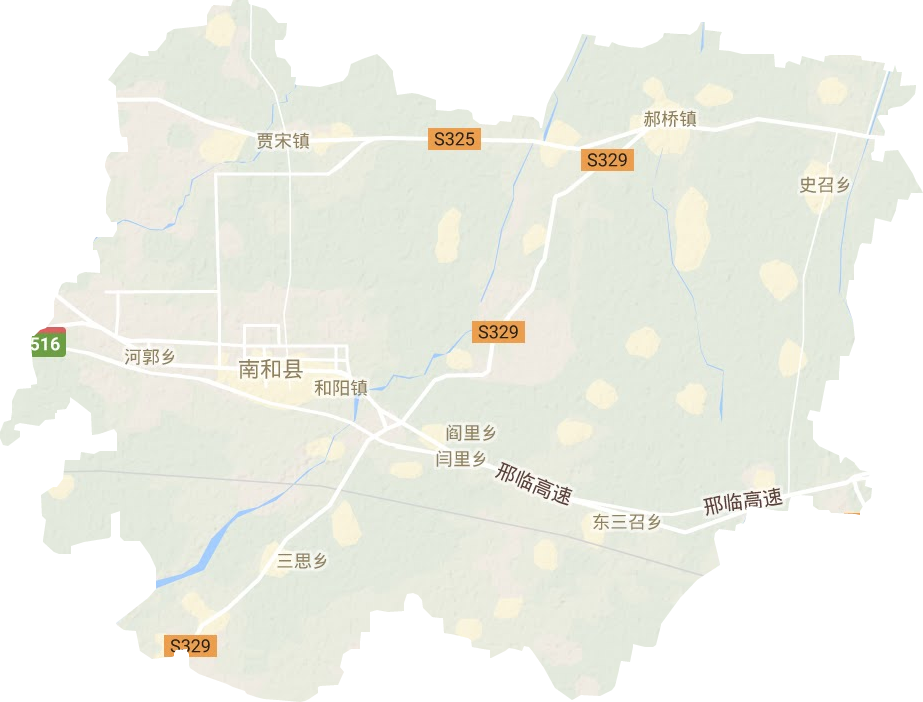 南和区地形地图