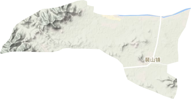 裴山镇地形地图