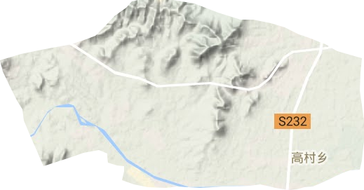 高村镇地形地图