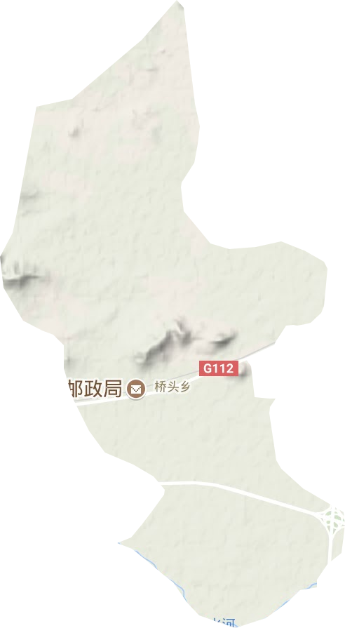 桥头乡地形地图