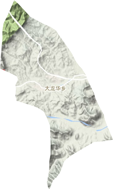 大龙华乡地形地图
