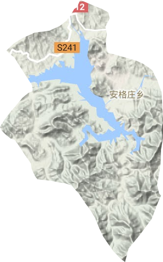 安格庄乡地形地图