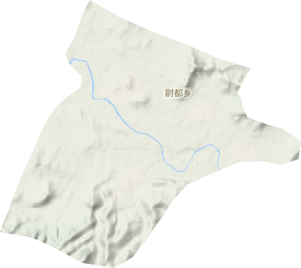 尉都乡地形地图