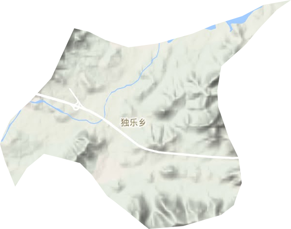 独乐乡地形地图