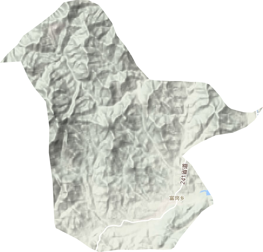 富岗乡地形地图
