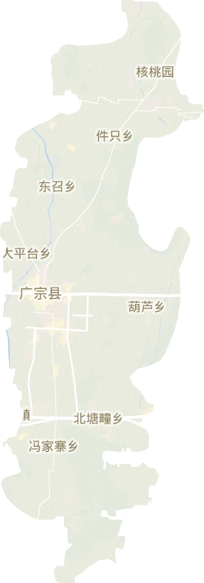 广宗县地形地图