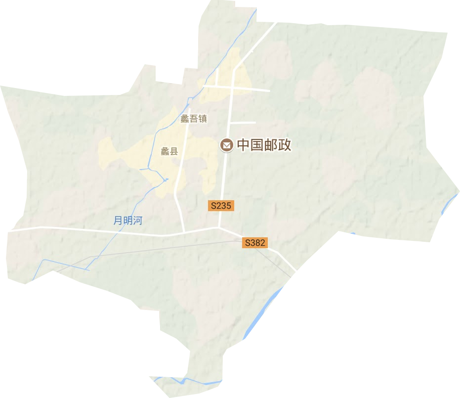 蠡吾镇地形地图