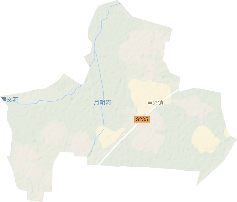 辛兴镇地形地图