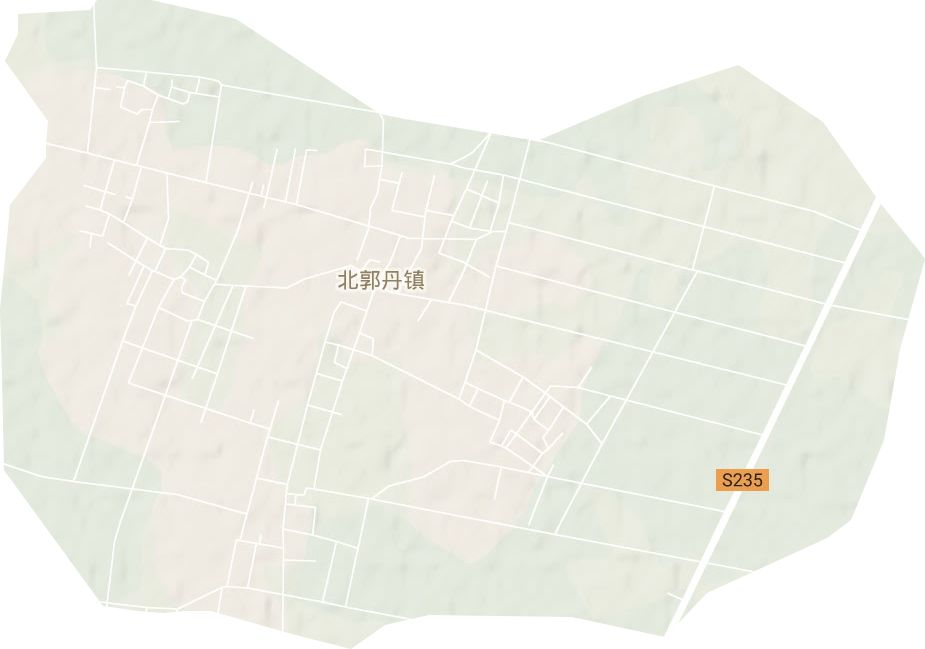 北郭丹镇地形地图