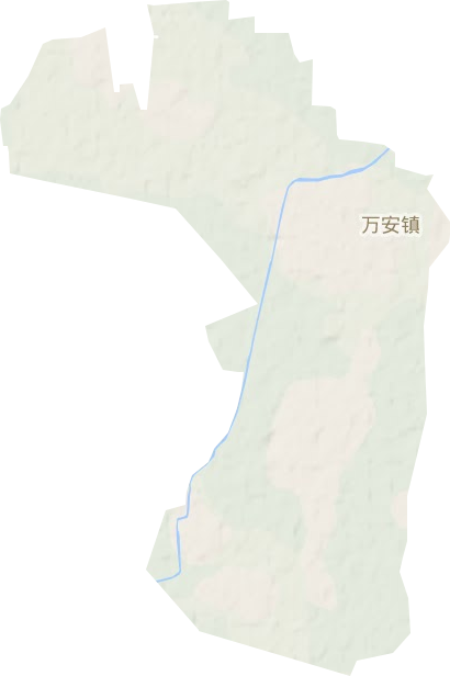 万安镇地形地图
