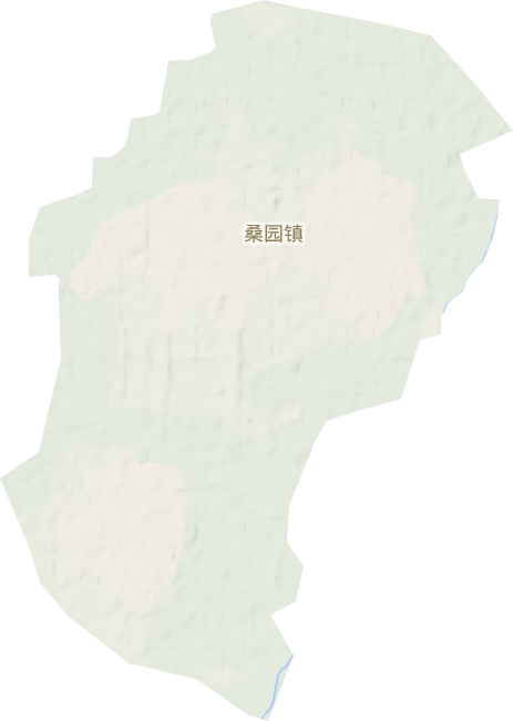 桑园镇地形地图