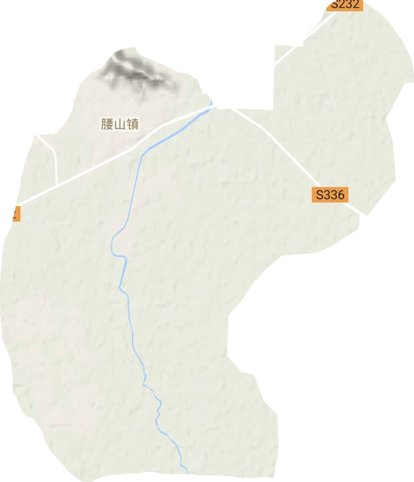 腰山镇地形地图