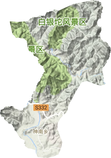 神南镇地形地图