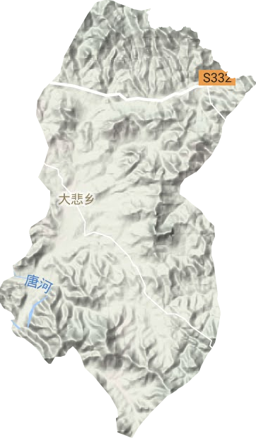 大悲乡地形地图