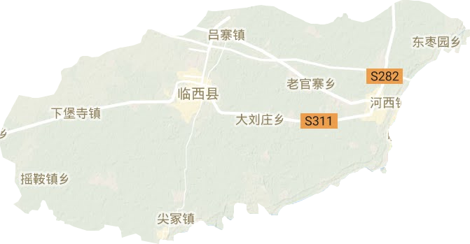 临西县地形地图