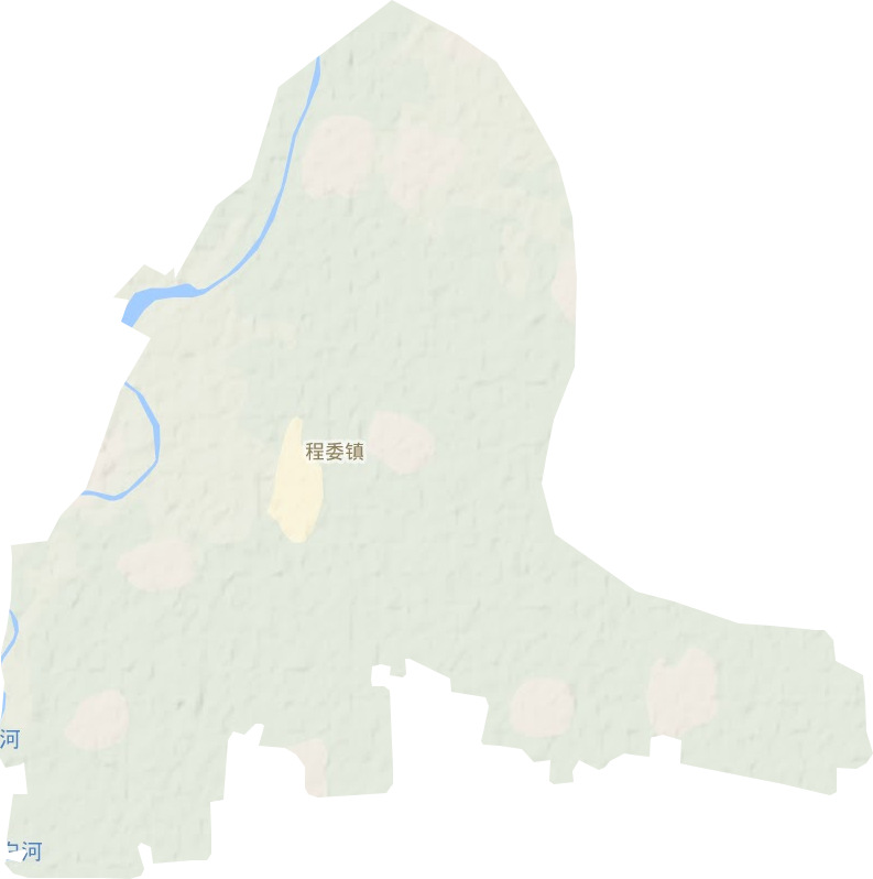 程委镇地形地图