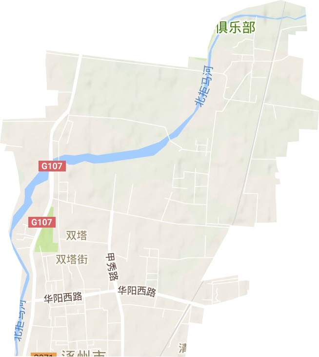 双塔街道地形地图