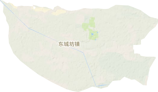 东城坊镇地形地图