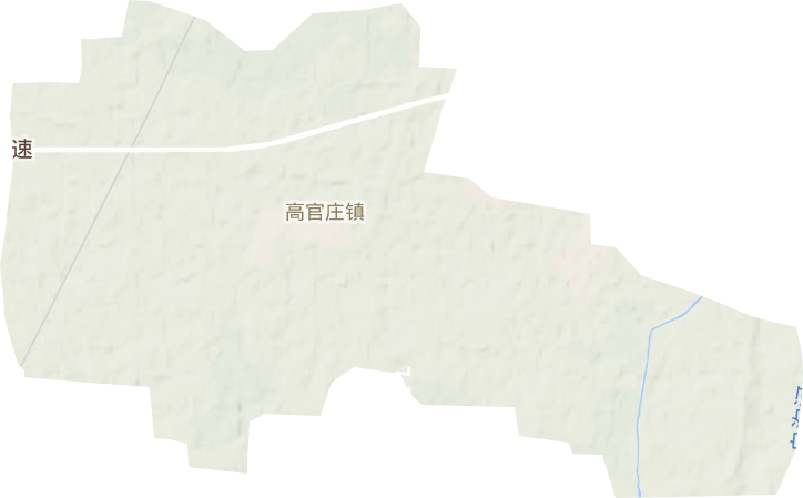 高官庄镇地形地图
