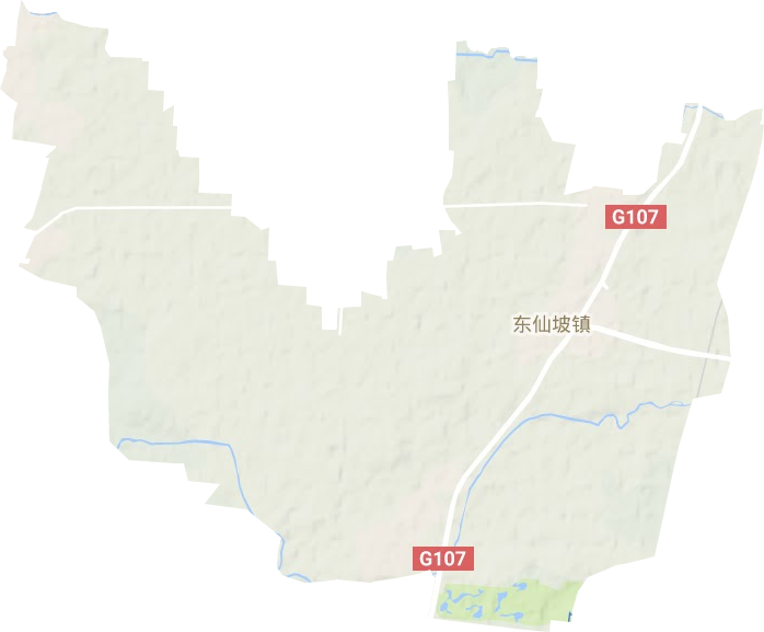 东仙坡镇地形地图