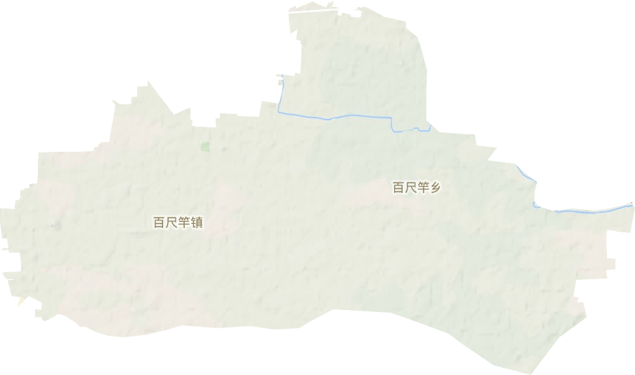 百尺竿镇地形地图