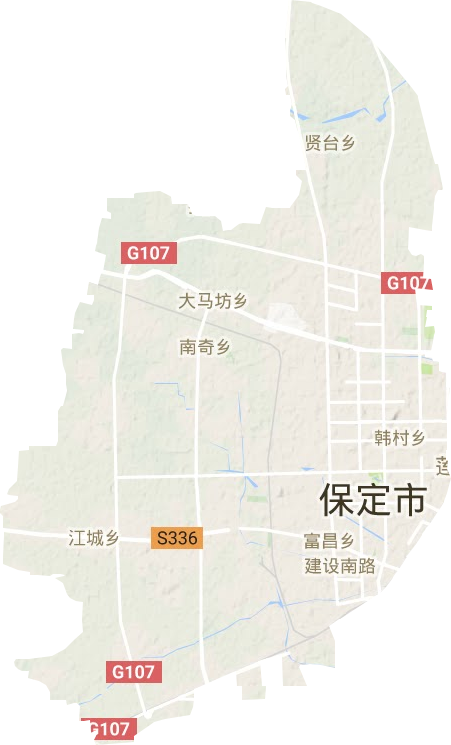 竞秀区地形地图