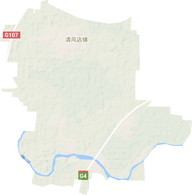 清风店镇地形地图