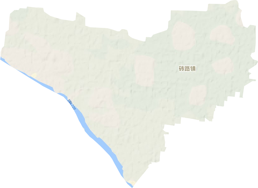 砖路镇地形地图