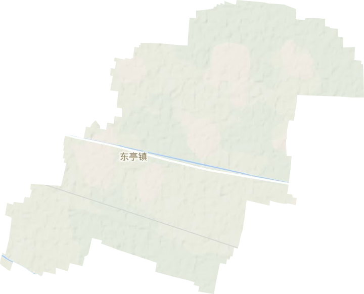 东亭镇地形地图