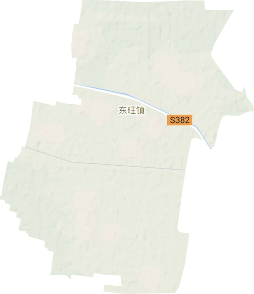 东旺镇地形地图