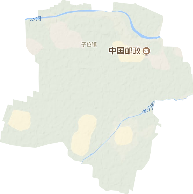 子位镇地形地图