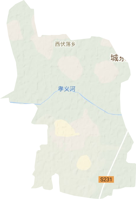 西佛落镇地形地图