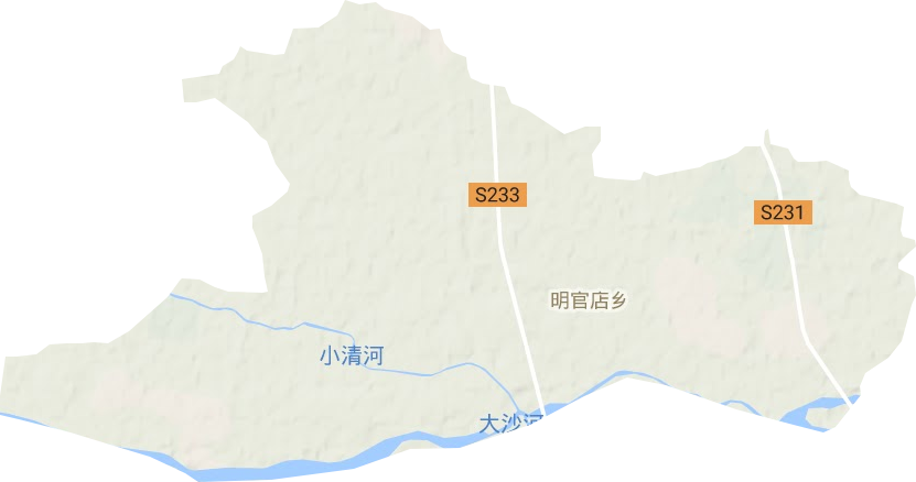 明官店乡地形地图