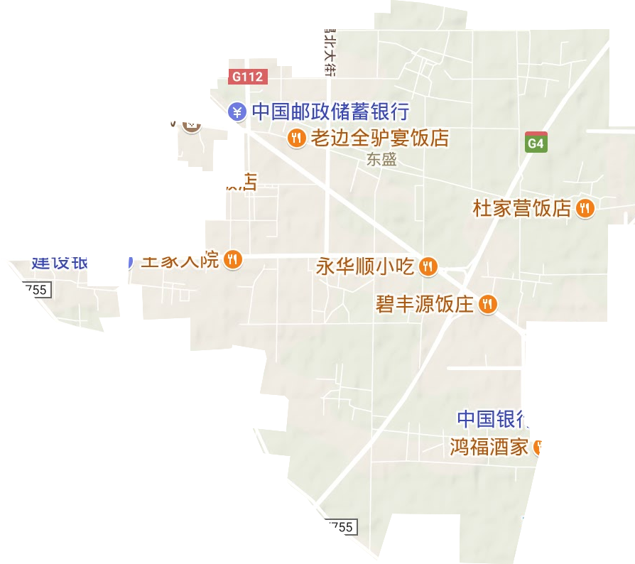 东盛街道地形地图