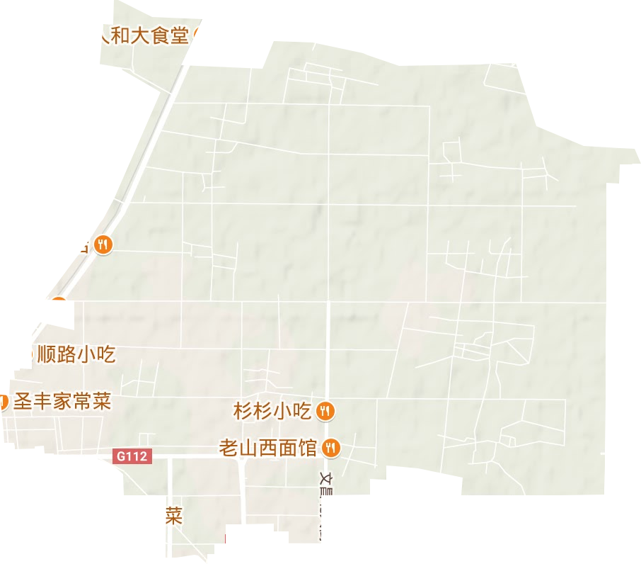 北城街道地形地图