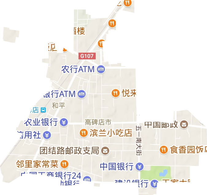 兴华路街道地形地图