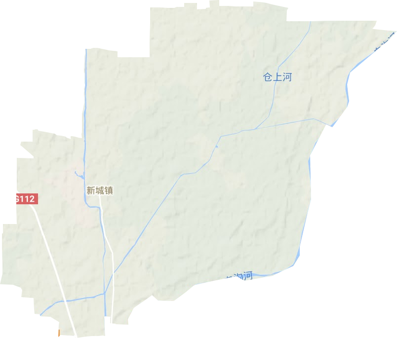 新城镇地形地图
