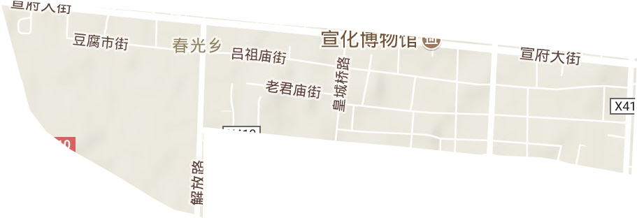 南大街街道地形地图