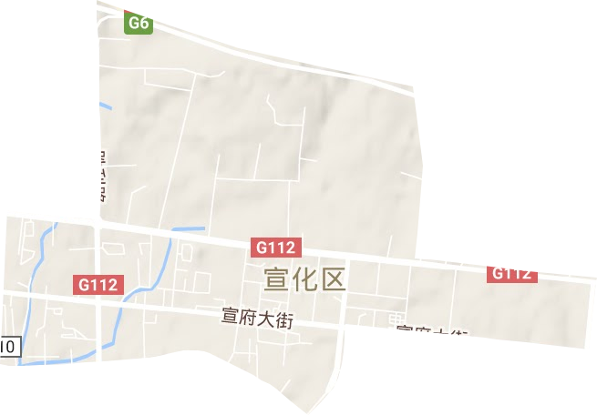 建国街街道地形地图
