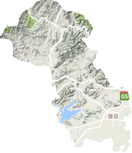 唐县地形地图