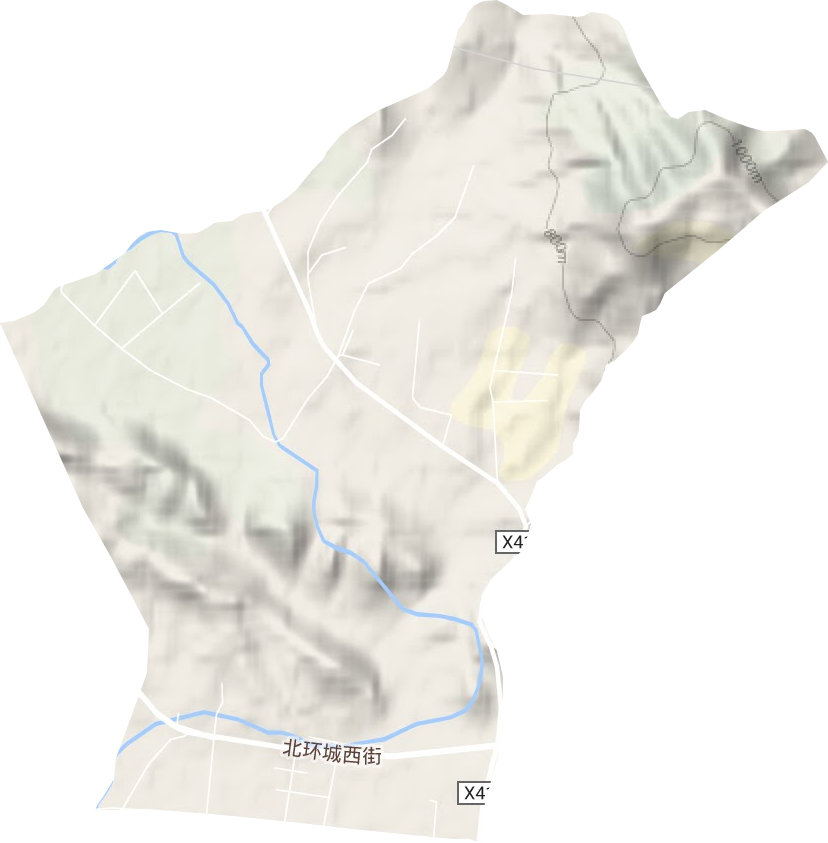 塔儿村乡地形地图